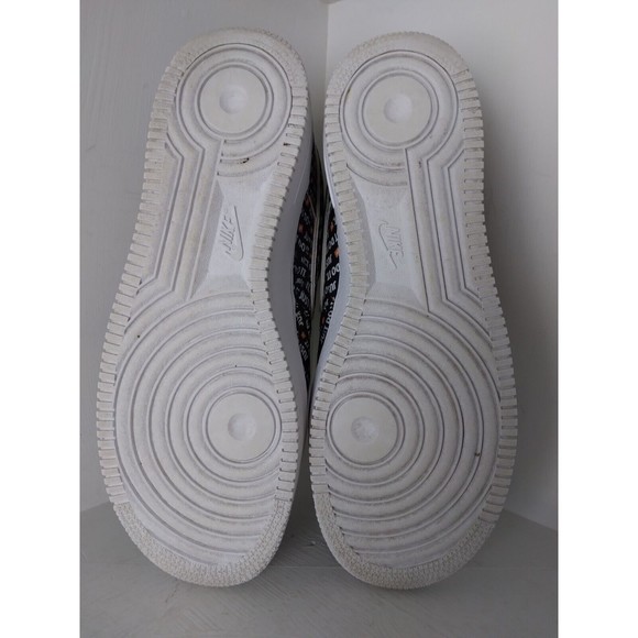 Nike Air Force 1 'Just Do It' Logo All Over Black A06296-001 Mens Size US 10 - Picture 9 of 9